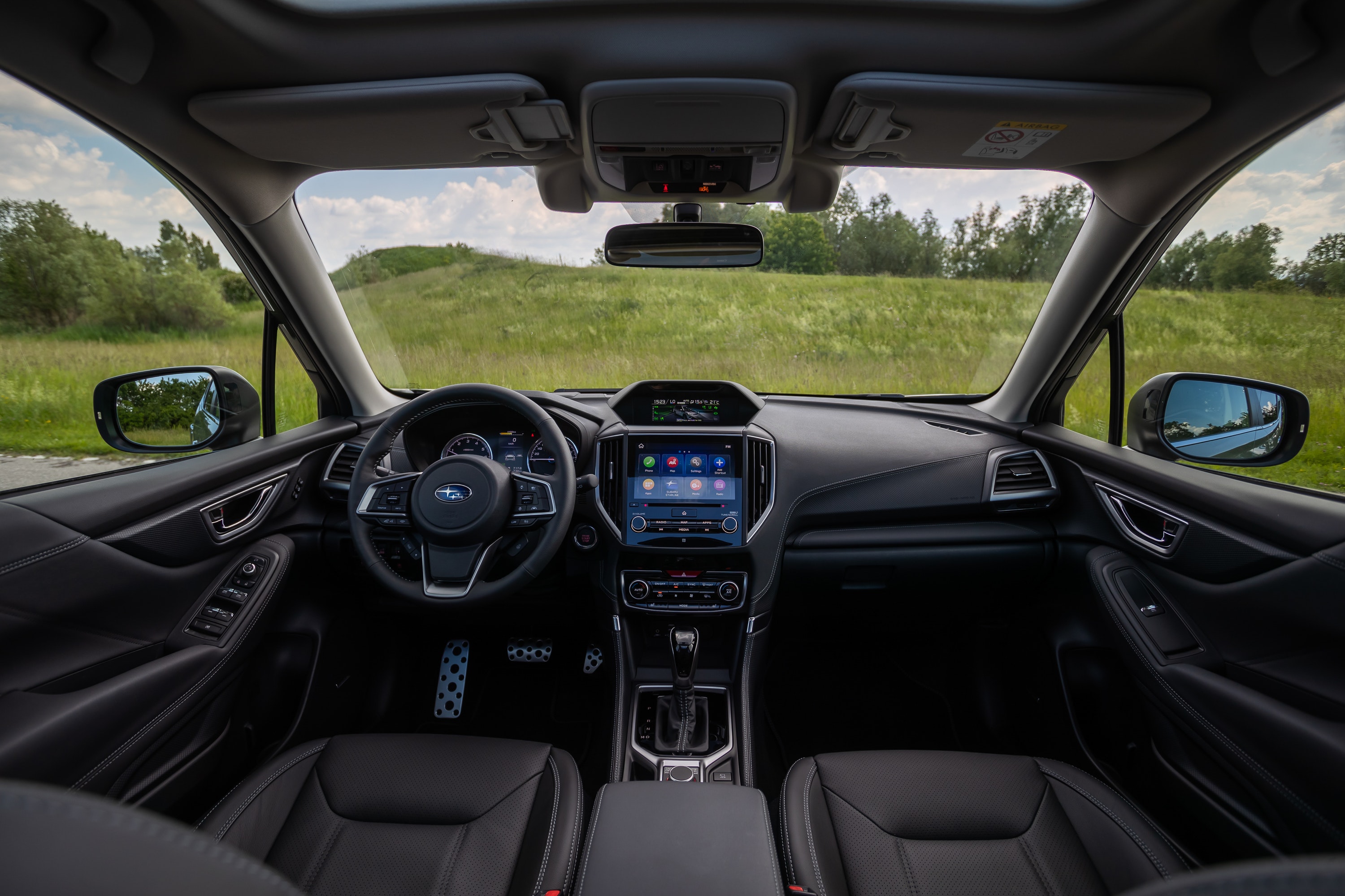 Interior of the Subaru Forester